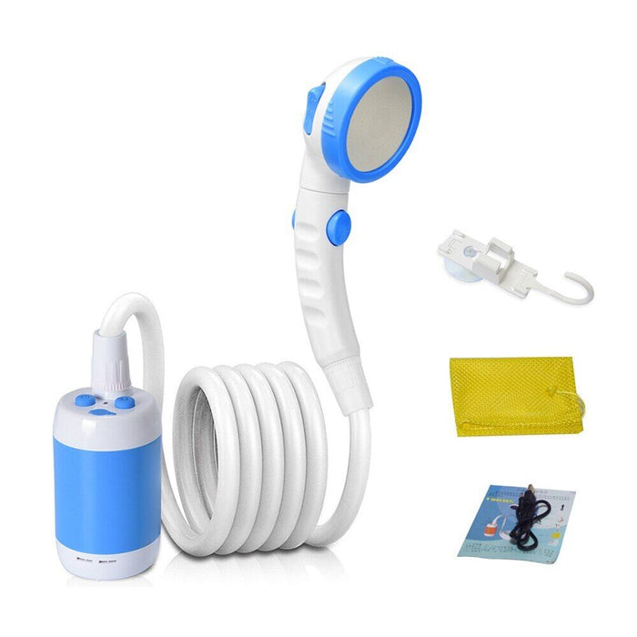 Showcasing Blue color Portable Outdoor Shower Set