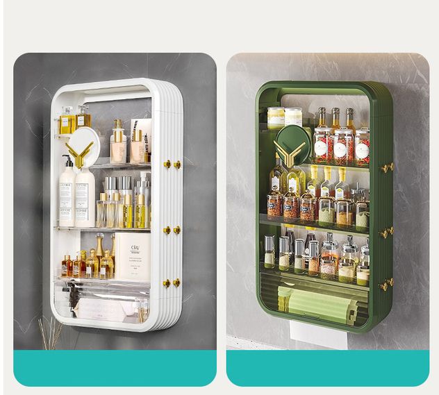 Bathroom and Kitchen Toiletry Storage Shelf