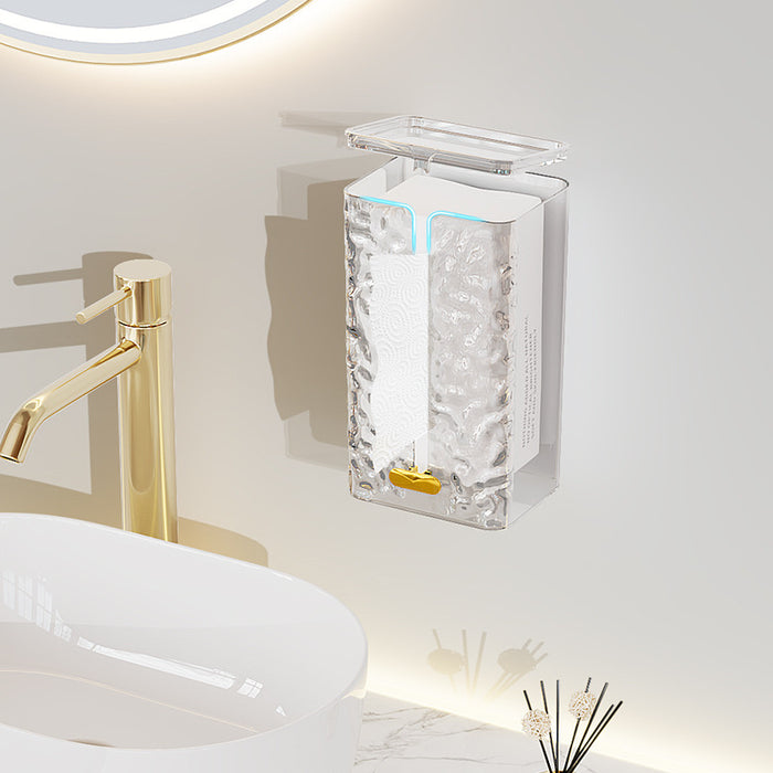 Tissue Organizer Box mounted in wall