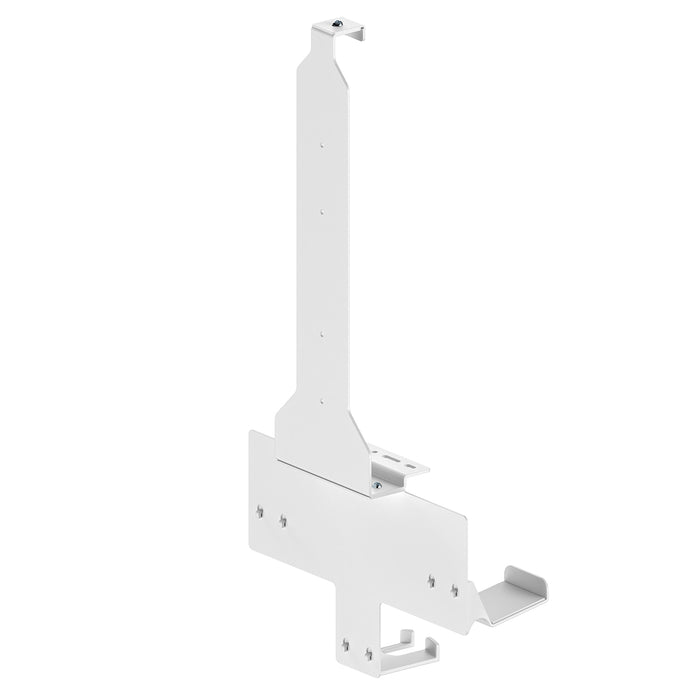 Wall mount stand white for Playstation 5 console with pad holder, 10kg max, NanoRS RS181