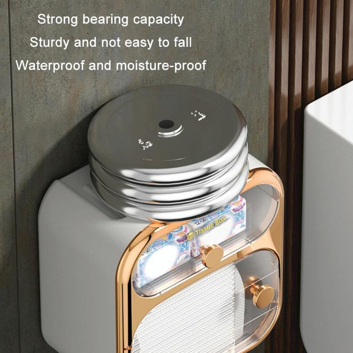 Wall Mounted Tissue Holder with Storage Box