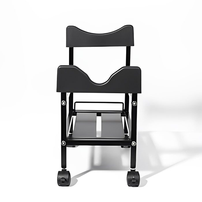 Water Bottle Dispenser Stand with Bottom Shelf & Wheels,