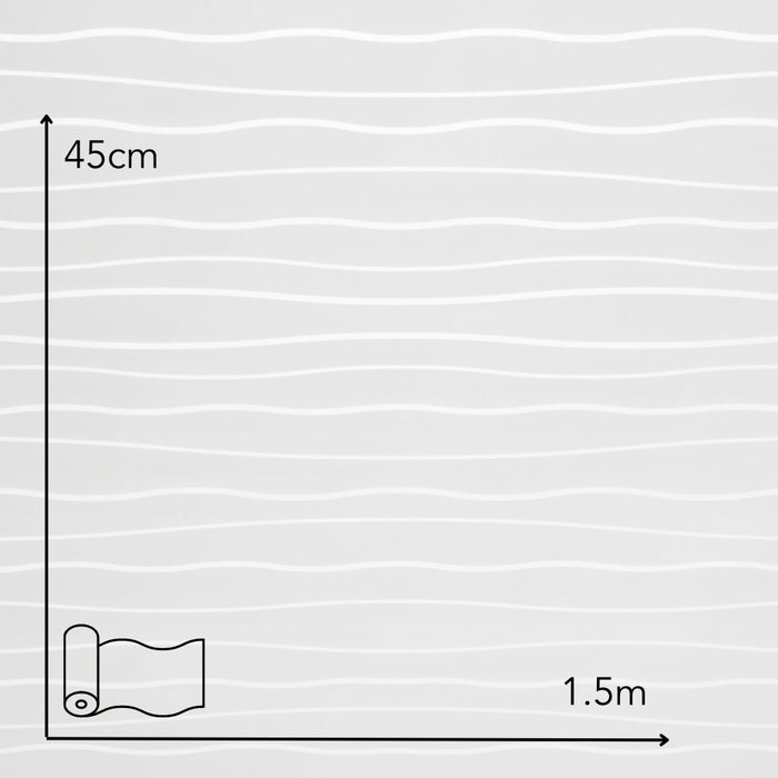 Waves | Static Cling Window Film - 45cm x 1.5m
