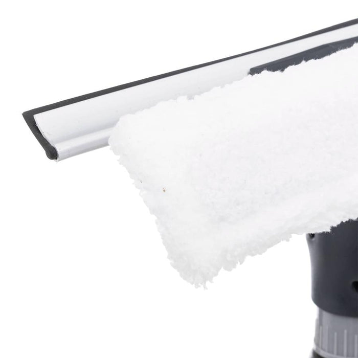 Close-up of a Window Cleaner Spray Set with a white textured foam or sponge pad attached to a dark gray handle, shown against a plain white background.