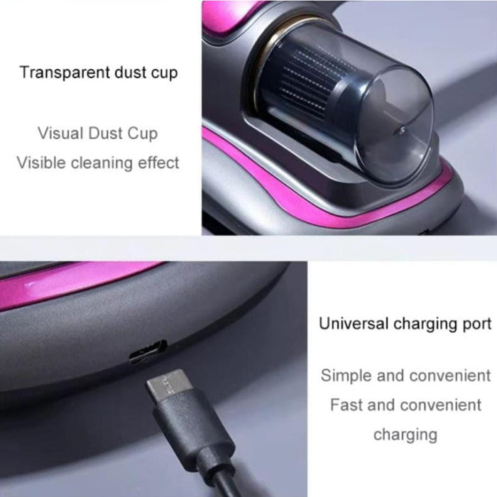 Parts Of Wireless Dust Mite Removal Vacuum Cleaner.