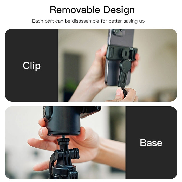 A Person is Dissembling Yesido Wireless 360° Auto Face and Gesture Tracking Tripod.